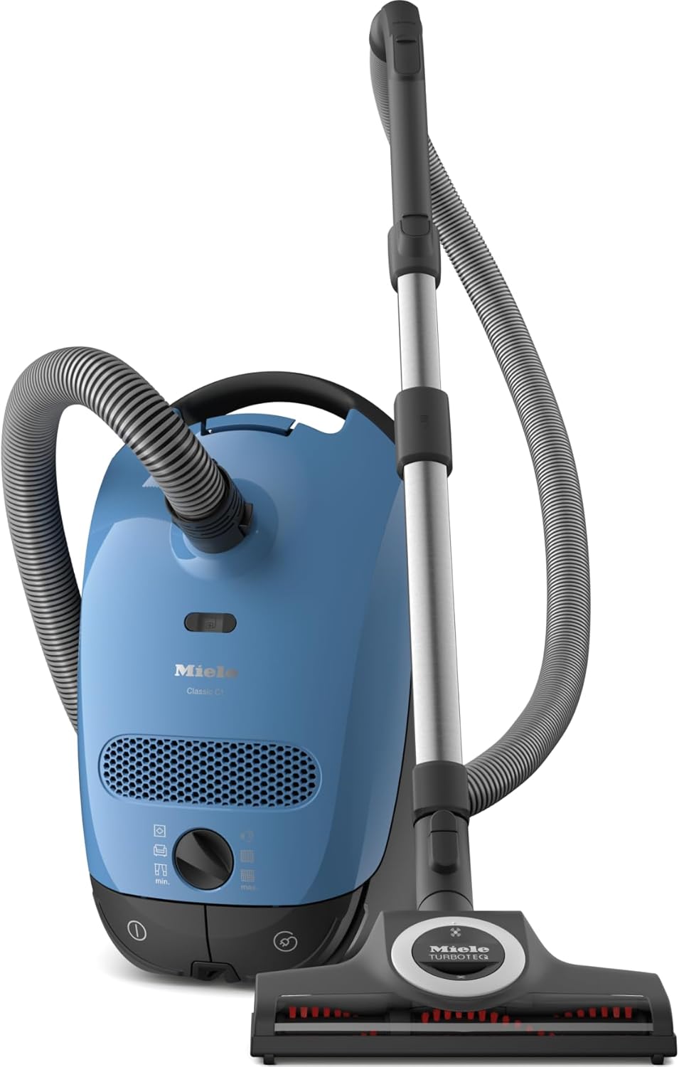 Miele Classic C1 Turbo Team Bagged Canister Vacuum, Tech Blue - Portable, Household - 5 Year Warranty - 41BAN044USA