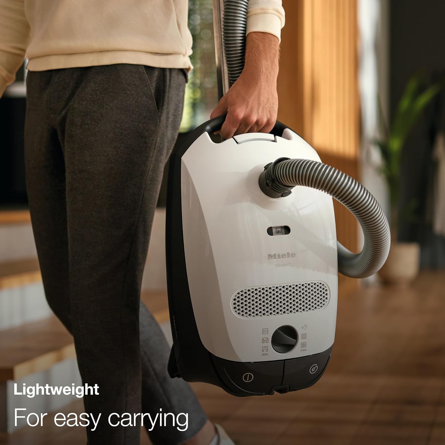 Miele Classic C1 Turbo Team Bagged Canister Vacuum, Tech Blue - Portable, Household - 5 Year Warranty - 41BAN044USA image 4